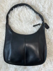 Bolso de Hombro Coach Ergo Hobo Cremallera De Colección 9025 Cuero Negro - Imagen 1 de 21