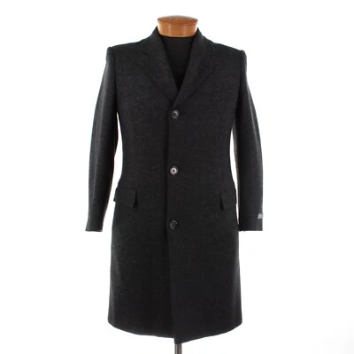 Hickey Freeman NWT His First 100% Wool Coat Size 14R US In Charcoal Gray - Image 1 of 4
