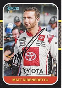AUTOGRAPHED Matt DiBenedetto 2020 Panini Donrus (#95 Toyota Team) Levine Family