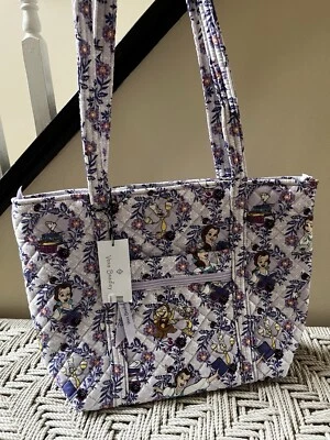 Vera Bradley Disney Small Vera Tote Belle Floral Shoulder Bag Purse LIM ED NWT - Image 1 of 3