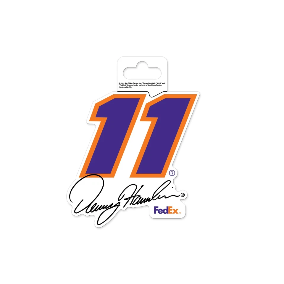 Calcomanía Denny Hamlin #11 - Calcomanía de corte perfecto de 4"x4" - #11 Foto 1 de 1