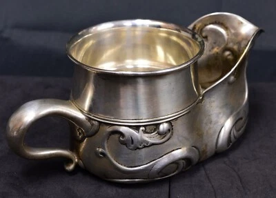 Separador de salsa y bote de salsa de plata esterlina vintage (#190) Foto 1 de 4