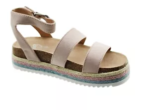 Big Girls Sandals Art Class Girls' Agatha Footbed Sandals Size 2 Multicolor - Picture 1 of 6