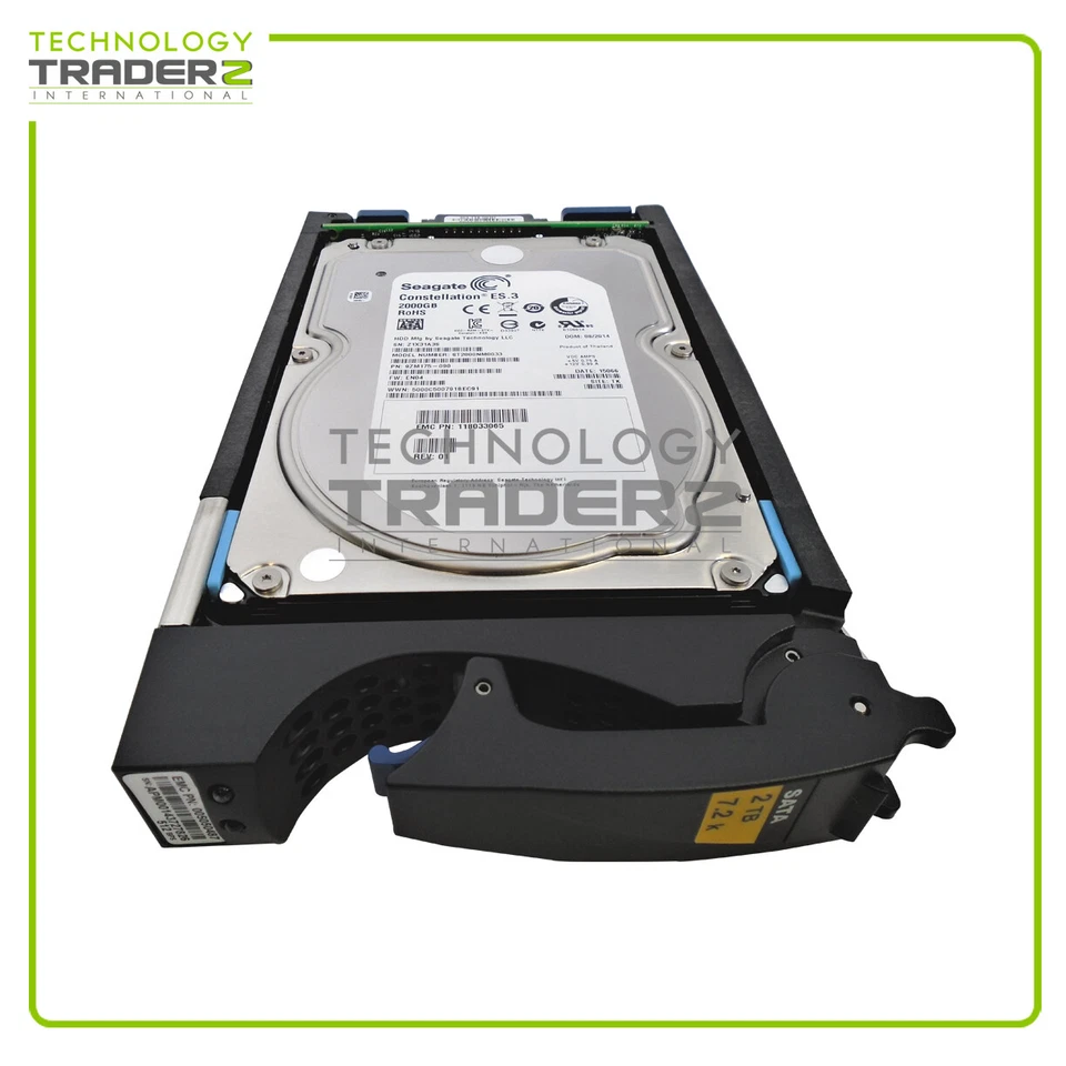 005050487 EMC 2TB 7.2K SATA 3G 3.5'' Hard Drive 118033065 ***Pulled*** - Image 1 of 1