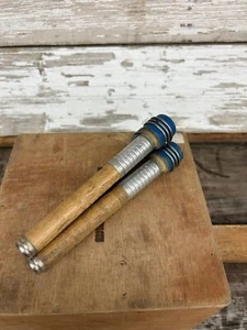 Primitive Everyday ONE pc 6.5" Wood Quill with Blue Top - Picture 1 of 3