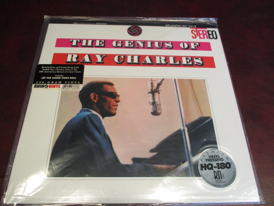 RAY CHARLES GENIUS OF CHARLES AUDIOPHILE 180 GRAM LIMITED STEREO RTI PRESSED LP - Image 1 of 1