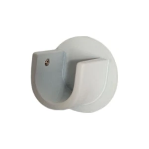 Supporto parete-parete per bastone tenda da 20 mm colore bianco opaco 2 pz - Foto 1 di 5