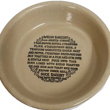 Piatto flange flan Fattoria Moira Ricetta Gallese Rarità Piatto 7' Vintage Retro..