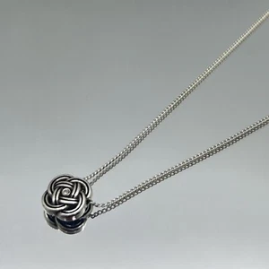 MINI Collar Colgante BRIGHTON Interlok Nudo Celta Cristal Tono Plateado Nuevo - Imagen 1 de 6