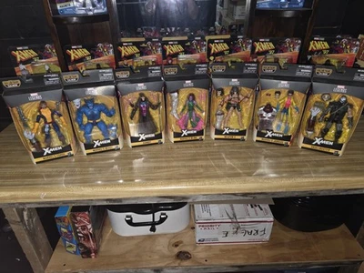 Marvel Legends X-Men Caliban BAF Wave conjunto completo de 7 - Hasbro 2019 - NOVO - Imagem 1 de 2