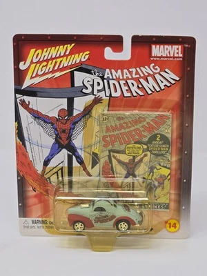 Johnny Lightning collectible featuring Spider-Man NEW ON CARD - Image 1 of 4
