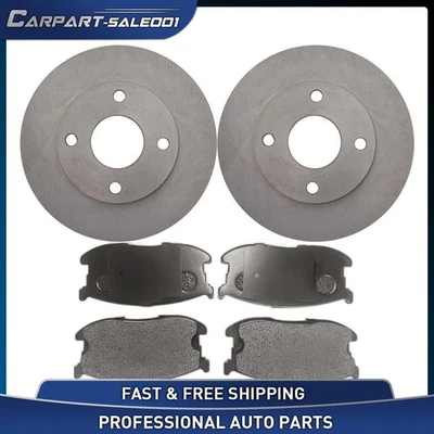 Kit de pastillas de freno rotores de disco delanteros de 8,94" para Chevrolet Spectrum 1985-1988 1,5 L Foto 1 de 3