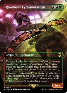 Ravenous Tyrannosaurus *Foil Borderless* - REX - NM - Magic The Gathering - MTG - Bild 1 von 1