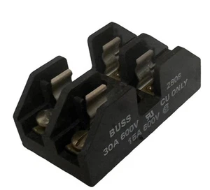 Cooper Bussman 2808 Fuse Holder 2-Pole 15/30A 600V - Picture 1 of 2