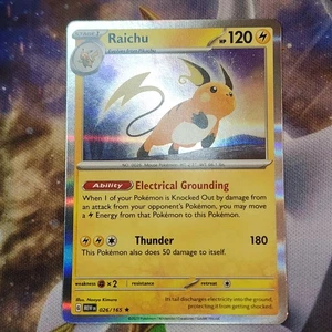 Pokémon Scarlet & Violet 151 Holo Rare Raichu 026/165 Near Mint TCG - Picture 1 of 2