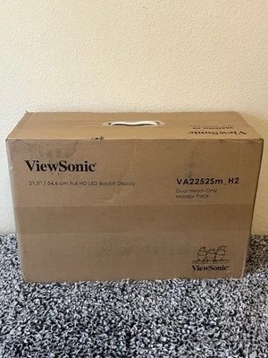 Never Opened ViewSonic VA2452SM_H2 2x 24" FHD LCD Monitors (2-PACK) - Image 1 of 4