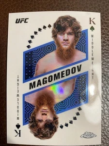 2025 Topps Chrome UFC Sharabutdin Magomedov Kings and Queens rifrattore KAQ-1 - Foto 1 di 2