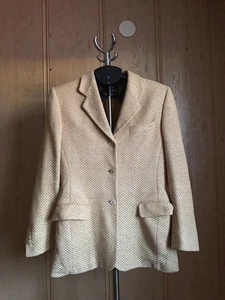 ISAIA NAPOLI RUSSO DONNA CAPRI ITALY BLAZER STROH 3 DREI KNÖPFE JACKE DAMEN - Bild 1 von 17