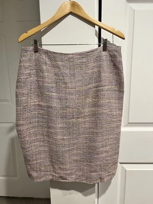 Falda Vintage Maggy London 70% Seda Texturizada Multicolor Talla 14 Foto 1 de 4