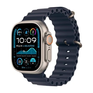 Apple Watch Ultra 2 CEL 49 mm (A2986) cinturino titanio natura oceano blu navy taglia unica  - Foto 1 di 2