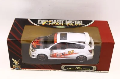 RARE Road Signature 2003 Pontiac Vibe Tuner White NEW Banded 1:18 Diecast F&F - Image 1 of 4
