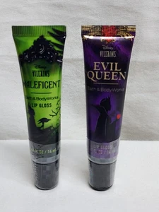 Juego de 2 brillos labiales Bath & Body Works villanos de Disney - Maléfica y reina malvada - Imagen 1 de 4