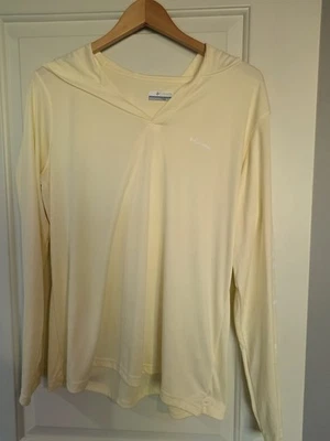 Pullover Columbia Cream con capucha mecha hidratante ligera para mujer talla XL EuC Foto 1 de 4