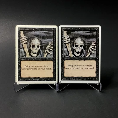 (2) Magic: The Gathering Raise Dead MTG Revised Edition Vintage 1994 HP - Image 1 of 2