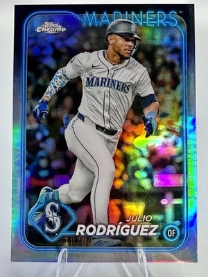 2024 Topps Chrome Lids Mitchell & Ness Julio Rodriguez /99 Seattle Mariners  - Image 1 of 4