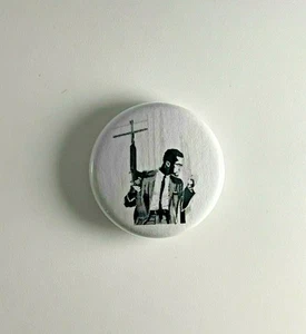 Malcolm X 1” Button M008B Pin Badge - Picture 1 of 2