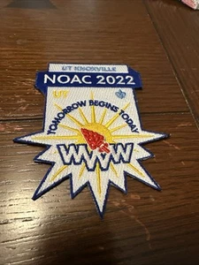 2022 Official NOAC Event Patch White Background NOAC MINT - Picture 1 of 2