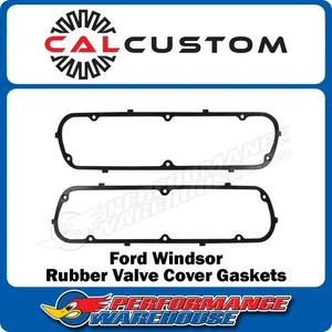 Cal Custom Ford Windsor 302 351 Valve Cover Gaskets Rubber Steel Core, CAL-4098 - Picture 1 of 2
