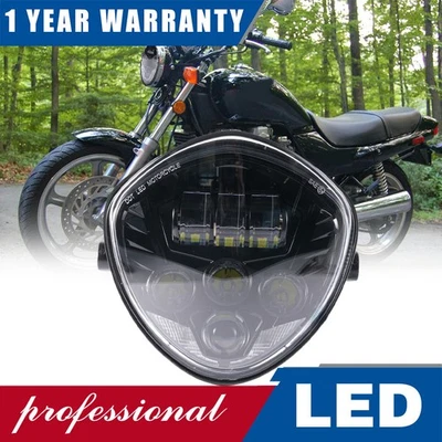 Fit Honda Nighthawk 750 CB750 7'' LED Headlight Lamp Turn Signal Hi/Lo Beam DRL - Image 1 of 4