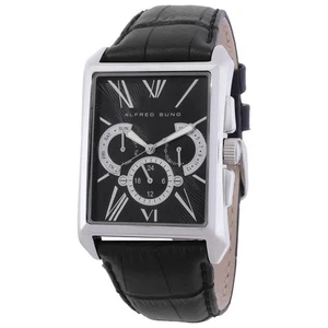 Alfred Sung Portfolio Quartz Black Dial Watch AS3402SL-1A - Picture 1 of 7