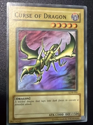 Yu-Gi-Oh! Curse of Dragon Misprint Foil Shift LOB-066 Super MP - Image 1 of 4