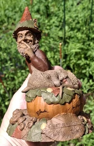 Rentner - Tom Clark/Wolfe Vintage 1993 "Quiet as a Mouse" Wichtel Figur 6" signiert - Bild 1 von 24