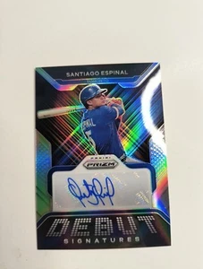 2022 Panini Prizm #DS-SE Santiago Espinal Debut Signatures ⚾️🔥 - Picture 1 of 10