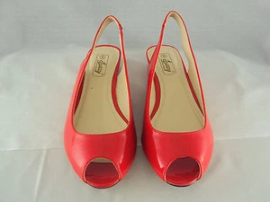 Scarpe da donna / sandali a punta aperta, stile Easy USA #S1049-L, rosso NUOVO - Foto 1 di 12