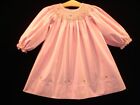 Ciao Bebe New Hand Embroidered Bishop Smocked Dress Baby Girl Blush Pink Sze 18M