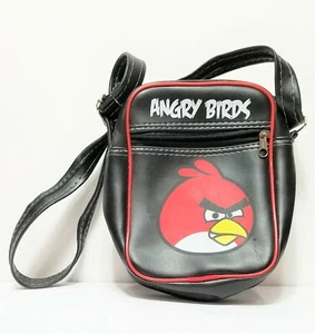Angry Birds Black Messenger Shoulder School Travel Bag. - Picture 1 of 5