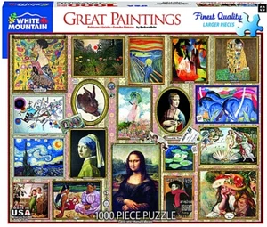 White Mountain Puzzle Großartig Gemälde 1000 Teile Puzzle 760mm x 610mm - Zdjęcie 1 z 2