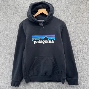 Patagonia p-6 Uprisal Hoody Mens Small Black Sweatshirt - Picture 1 of 9