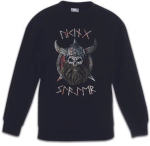 VIKING SLAYER Kids Boys Girls Pullover Warrior Thor Odin Vikings Runes Rune - Picture 1 of 1