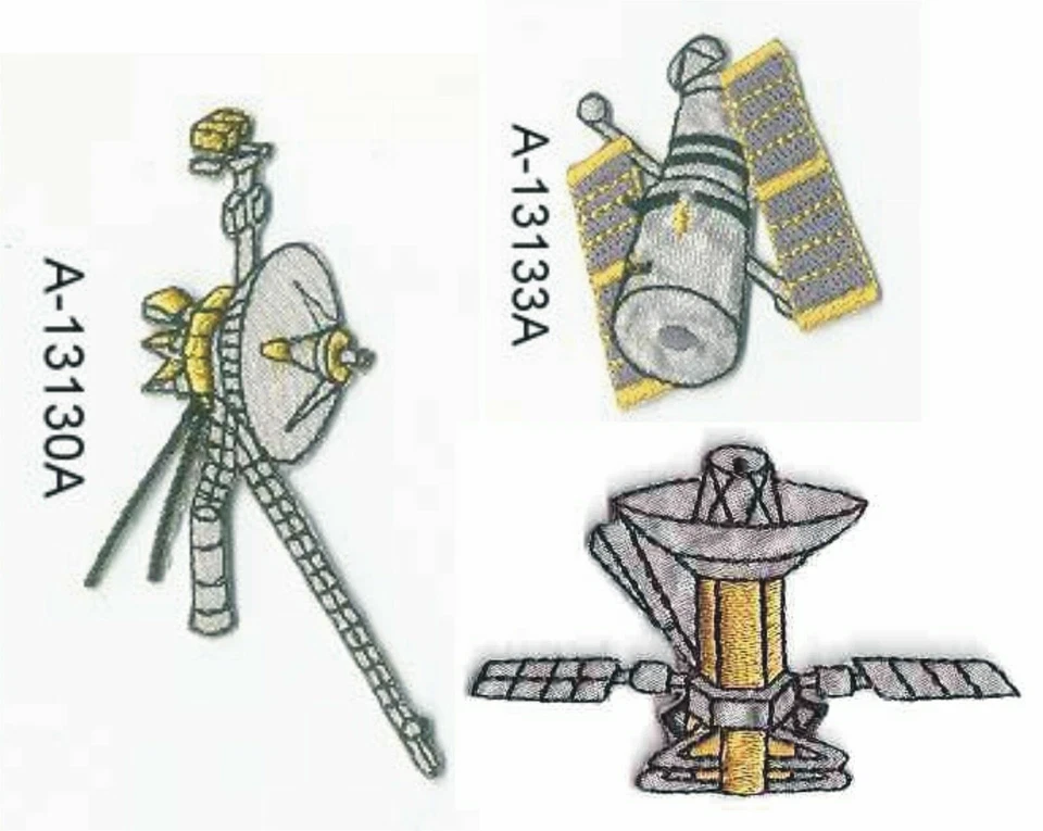 Space Voyager Satellite Hubble Telescope Embroidered Patch - Image 1 of 1