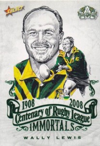 2008 NRL Centenary Of Rugby League Immortals Sketch Card IMSK4 Wally Lewis