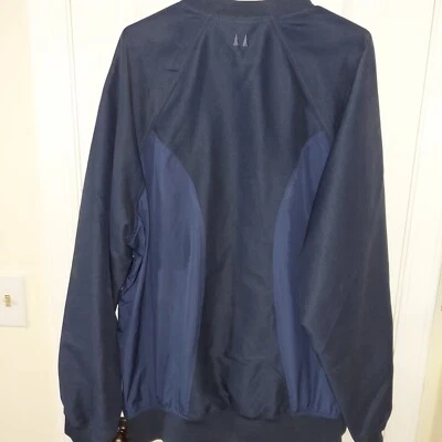 Greg Norman Shark Golf Weather Mens XL Blue Pullover Windbreaker Mesh Lined - Image 1 of 4