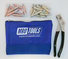 10 1/8 & 10 3/16 Cleco Fasteners + Cleco Pliers w/Mesh Carry Bag (K4S20-1)