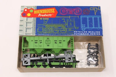 Ho Roundhouse 35' 2 bahías tolva cubierta WP&N kit verde 30 aniversario Foto 1 de 4