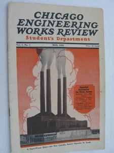 Chicago Engineering Works Review - Vintage 1926 Booklet - Cahokia Station Cover - Picture 1 of 2
