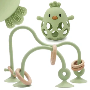 Baby High Chair Toys Teething Chew - Baby Suction Table Toys, Baby Teething Toys - Picture 1 of 12